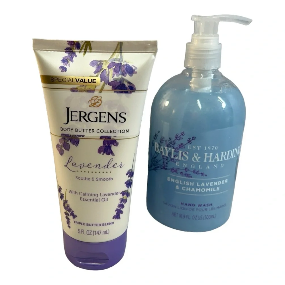 JERGENS BODY BUTTER and BAYLIS & LAVENDER HAND WASH